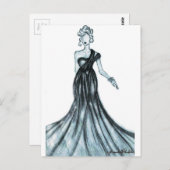 Carte Postale Dessin de mode (Devant / Derrière)