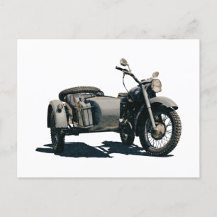 Carte Postale Dessin de moto vintage