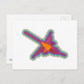 Carte Postale Dessin de Nazca Hummingbird Pérou (Devant / Derrière)