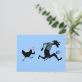 Carte Postale Dessin de poulet (Debout devant)
