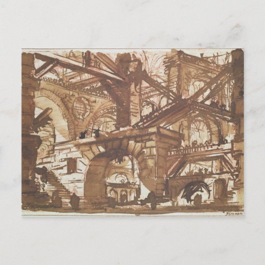 Carte Postale Dessin de prison imaginaire (Devant)