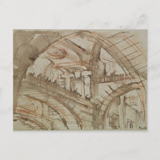 Carte Postale Dessin de prison imaginaire (Devant)