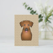 Carte Postale Dessin de Rhodesian Ridgeback (Debout devant)