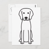 Carte Postale Dessin de Rhodesian Ridgeback Chien (Devant / Derrière)