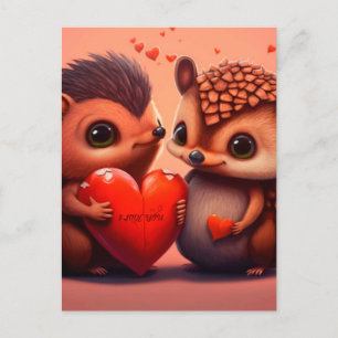 Carte Postale Dessin de Saint Valentin