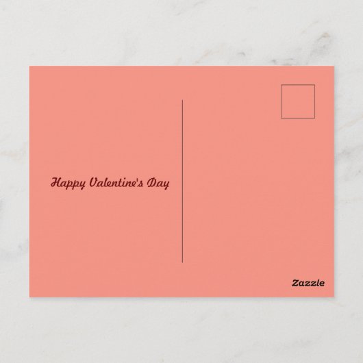Carte Postale Dessin de Saint Valentin (Dos)