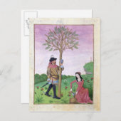 Carte Postale Dessin de sap à partir d'un arbre (Devant / Derrière)