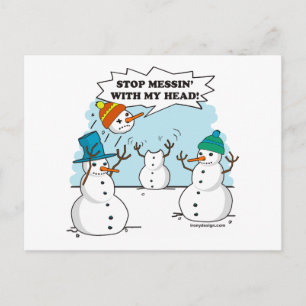 Carte Postale Dessin de Snowmen