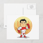 Carte Postale Dessin de Superhero (Devant / Derrière)