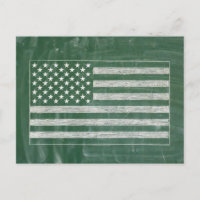 Dessin de tableau noir du drapeau américain (dessi