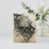 Carte Postale Dessin De Tatouage, Illustration Faite À La Main (Debout devant)