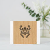 Carte Postale Dessin de tortue (Debout devant)