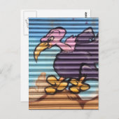 Carte Postale dessin de vautour (Devant / Derrière)