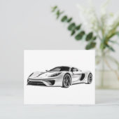 Carte Postale Dessin de voiture II (Debout devant)