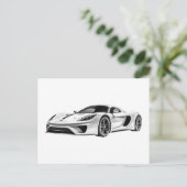 Carte Postale Dessin de voiture II (Debout devant)