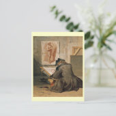 Carte Postale Dessin des jeunes étudiants, Chardin 1738 (Debout devant)