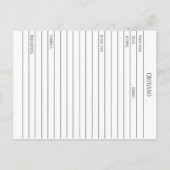 Carte Postale Dessin du Plante de plantes médicinales d'Oregano (Dos)