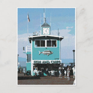 Carte Postale Dessin du restaurant Fish & Chips