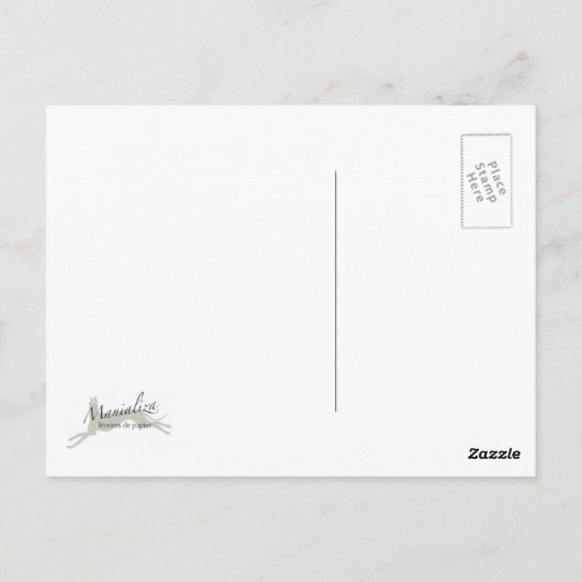 Carte Postale Dessin écossais sur un canapé (Dos)