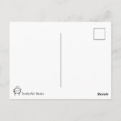 Carte Postale Dessin En Ligne Whimsique D'Un Chien Jouant À Un P (Dos)