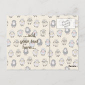 Carte Postale Dessin en mouton beige (Dos)