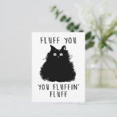 Carte Postale Dessin Fluit You Black Cat (Debout devant)