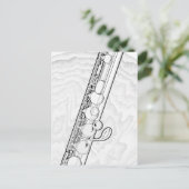 Carte postale Dessin Flute (Debout devant)