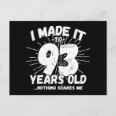 Carte Postale Dessin humoristique sarcastique de 93 ans, anniver (Devant)