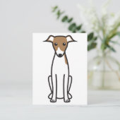 Carte Postale Dessin italien Greyhound Dog (Debout devant)