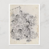 Carte Postale Dessin japonais ancien (Devant)