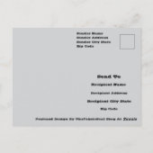 Carte Postale Dessin Original Araignée Veuve Noire Art (Dos)