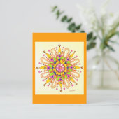 Carte Postale Dessin original Mandala (Debout devant)