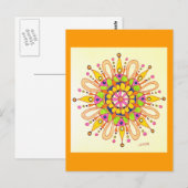 Carte Postale Dessin original Mandala (Devant / Derrière)