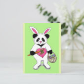 Carte Postale Dessin Panda Easter Bunny (Debout devant)
