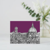 Carte Postale Dessin renaissance pourpre (Debout devant)