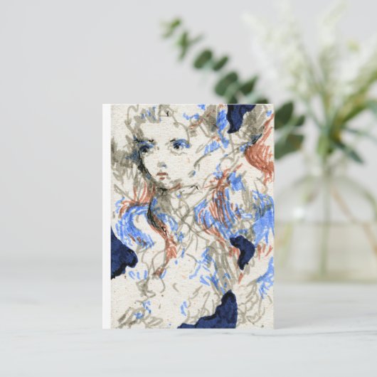 Carte Postale Dessin Seraph Enk Pen (Debout devant)