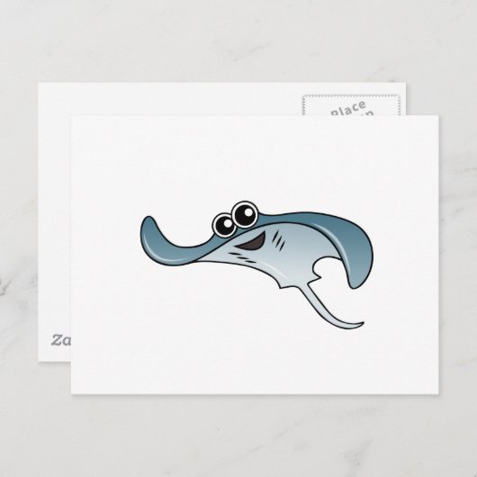 Carte Postale Dessin Stingray (Devant / Derrière)