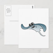 Carte Postale Dessin Stingray (Devant / Derrière)