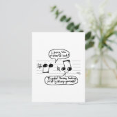 Carte Postale Dessin sur l'Humour musical (Debout devant)