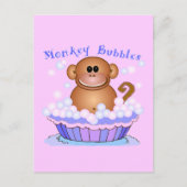 Carte Postale Dessin sur singe (Devant)