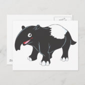 Carte Postale Dessin sur Tapir (Devant / Derrière)
