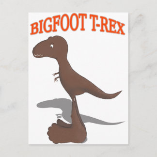 Carte Postale Dessin T-Rex Bigfoot