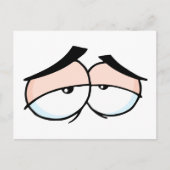 Carte Postale dessin triste yeux (Devant)