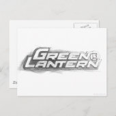 Carte Postale Dessin vert de lanterne (Devant / Derrière)