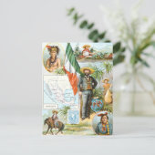 Carte Postale Dessin vintage : Mexique (Debout devant)