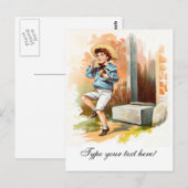 Carte Postale Dessin vintage : Petit Jack (Devant / Derrière)
