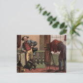 Carte Postale Dessin vintage : Photographe antique (Debout devant)