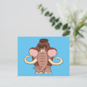 Carte Postale Dessin Wooly Mammoth (Debout devant)