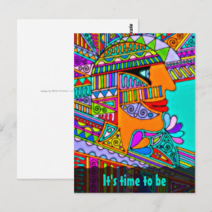 Carte Postale Dessiné à la main par EDDArt - Pharaoh 1