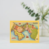 Carte postale dessinée du Panama (Debout devant)